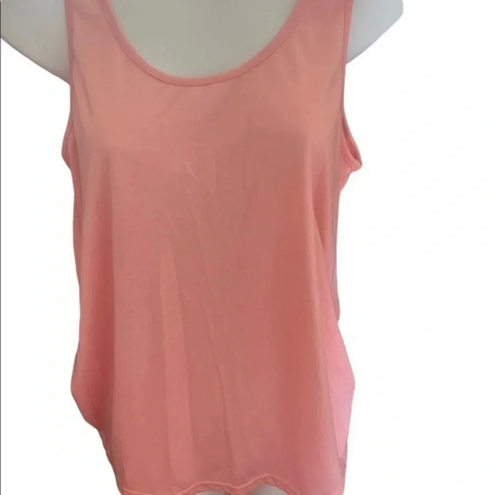Sage Creamy Orange‎ Sherbet Resort Top and Matching Tank ML Wedding Guest Date - Picture 3 of 7
